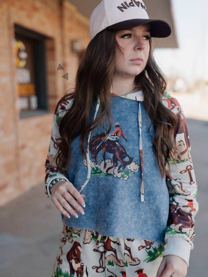 VINTAGE RANCH HOODIE *BARK for wholesale by 2 Fly Co