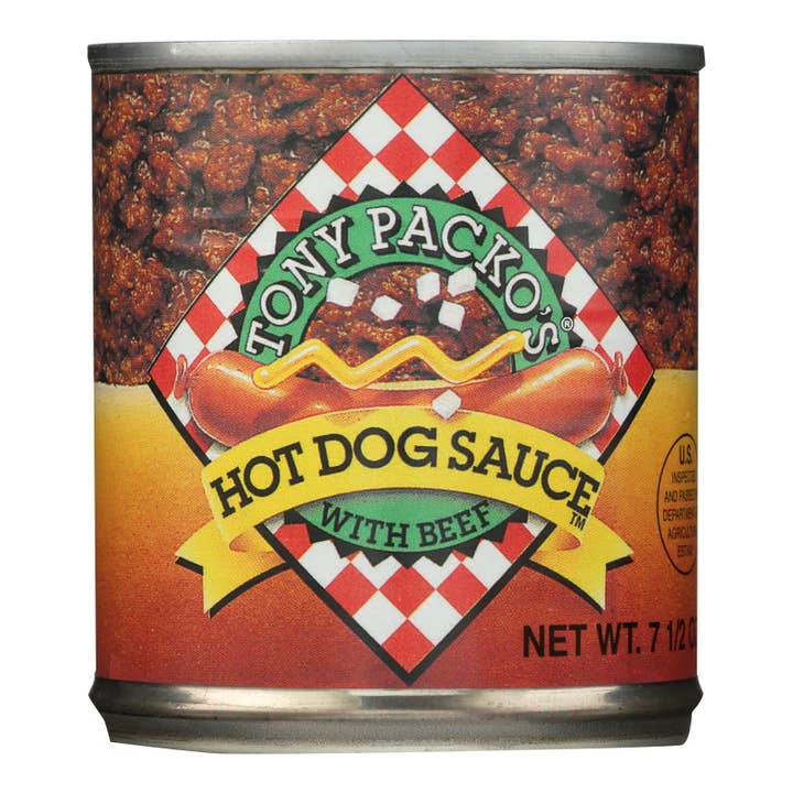 Tony Packo's Hot Dog Sauce With Beef - Case Of 12 - 7.5 Oz for wholesale by Ware Spark