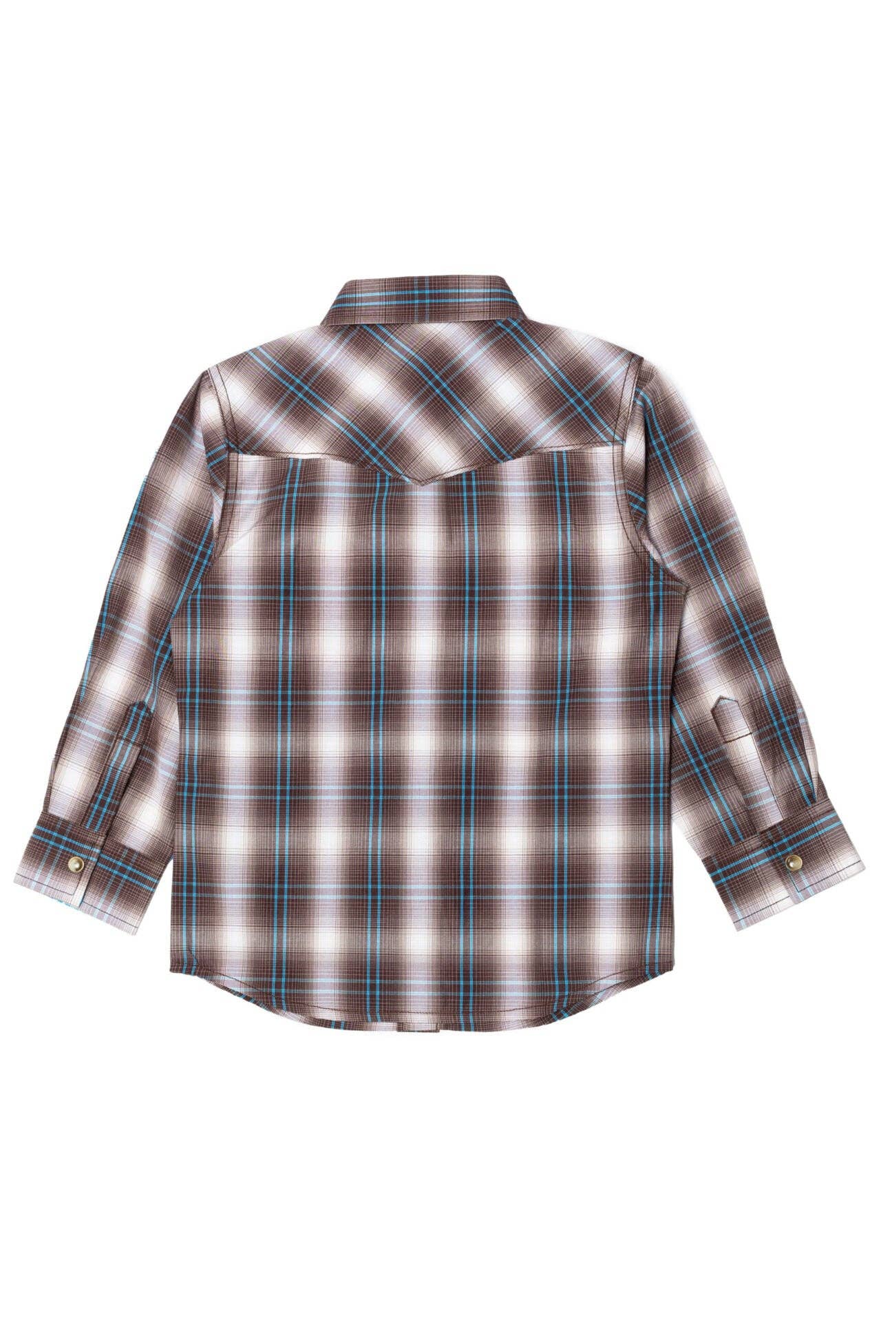 Rodeo Clothing – Großhandel Hemd mit Button-down-Kragen – Kinder – RODEO CLOTHING KARIERTE WESTERN-LANGARM-SNAPSHIRTS FÜR KINDER2