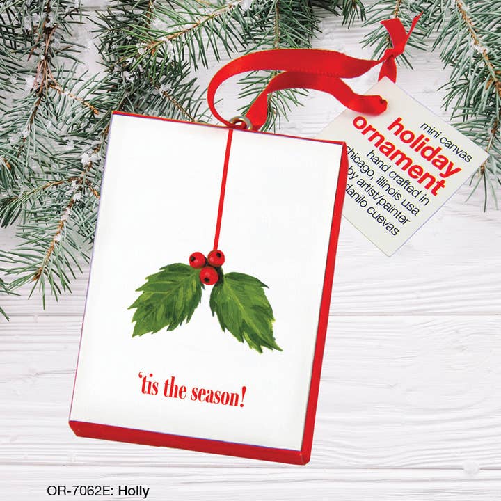 Stechpalme, Ornament (OR-7062E) für den Großhandel von Printed Canvas