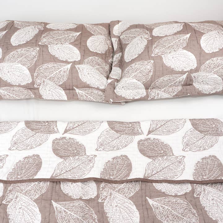 Veranova Home Queen Bladtryk Bomuld Sengetæppe Sæt for engroshandel hos Depera Home