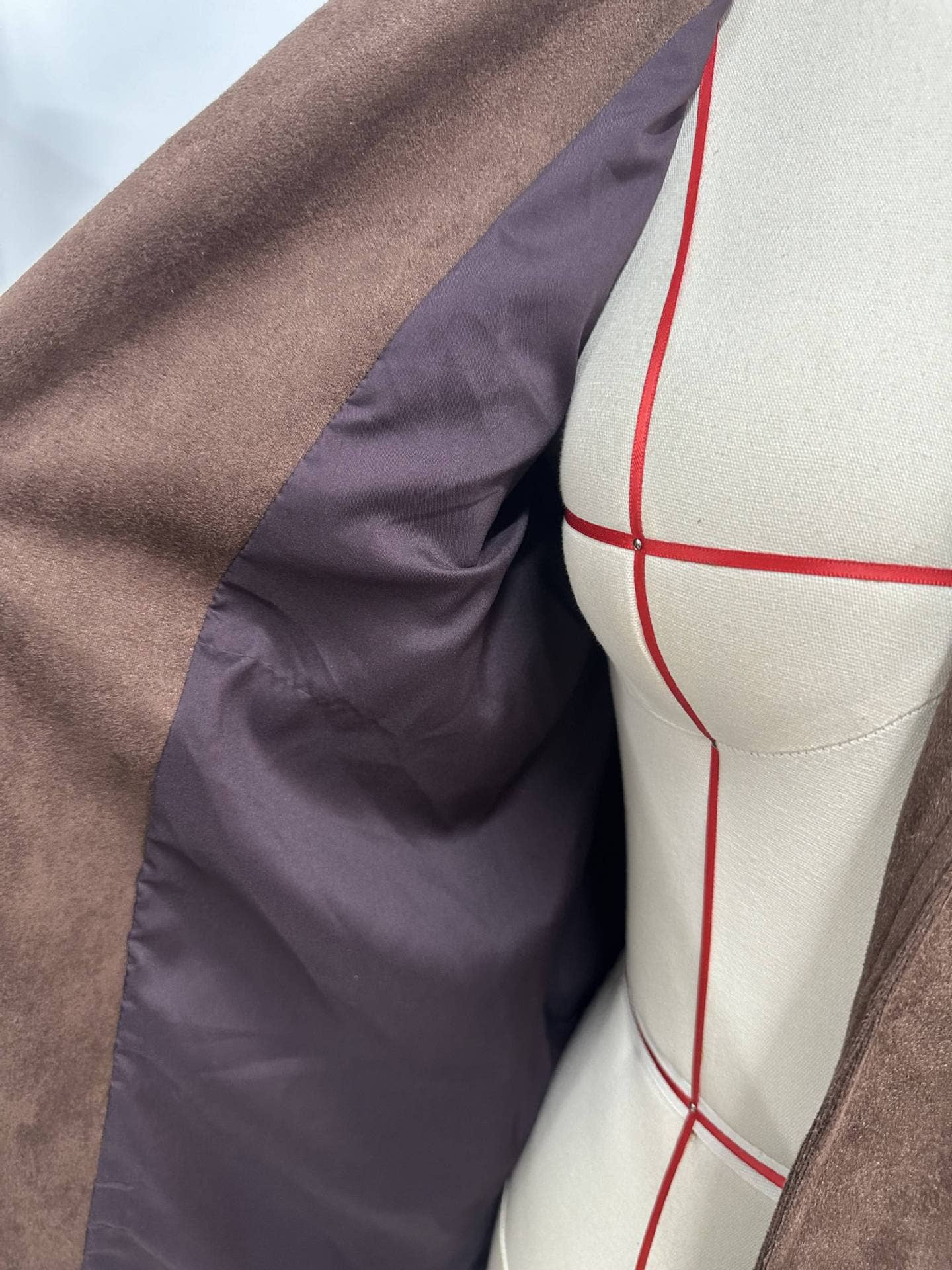 HIDDENBRAND - Wholesale Blazer - Women's - vintage oversized suede lapel blazer in brown2