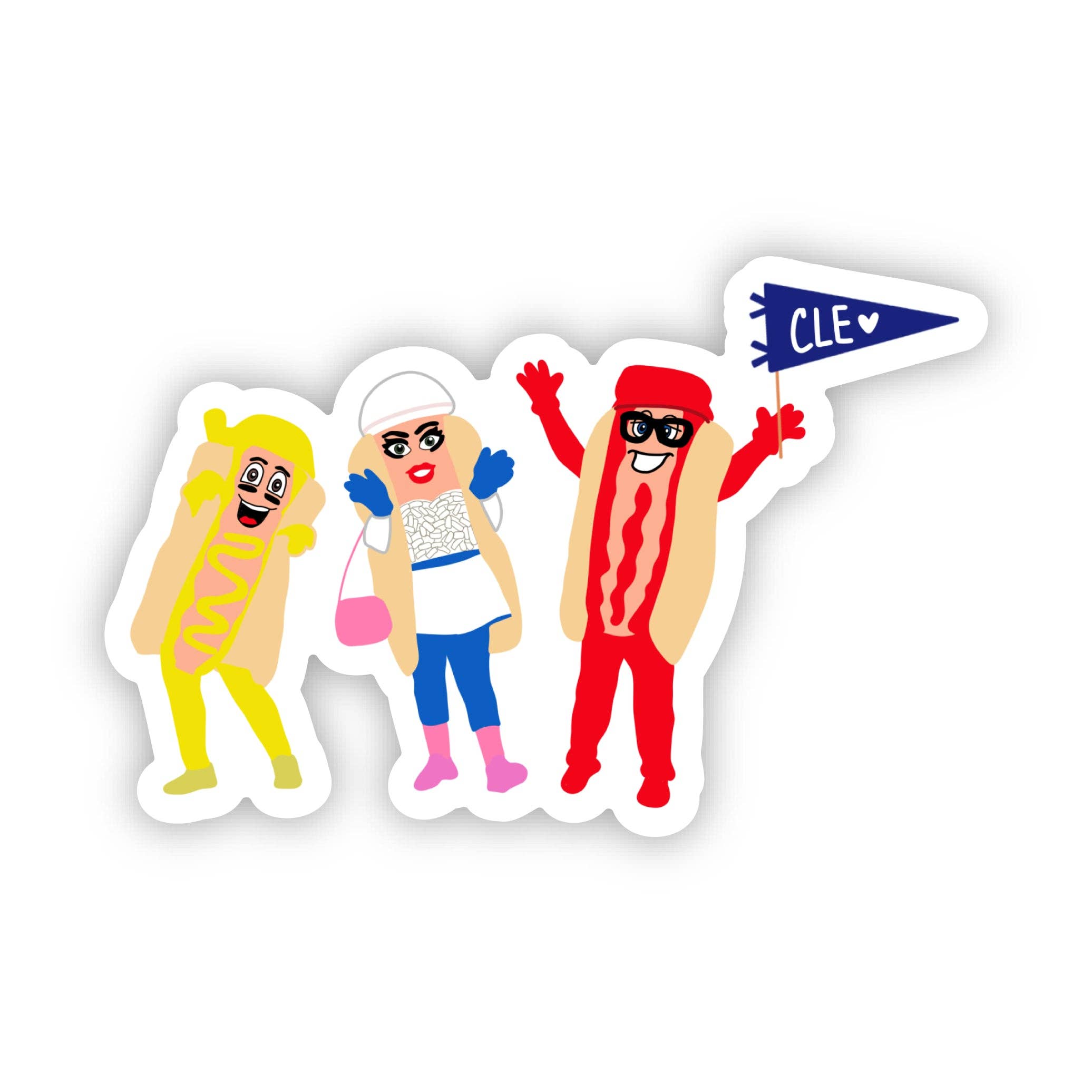Opal Rose Creative Studio - Wholesale Sticker - Hot Dog CLE Sticker