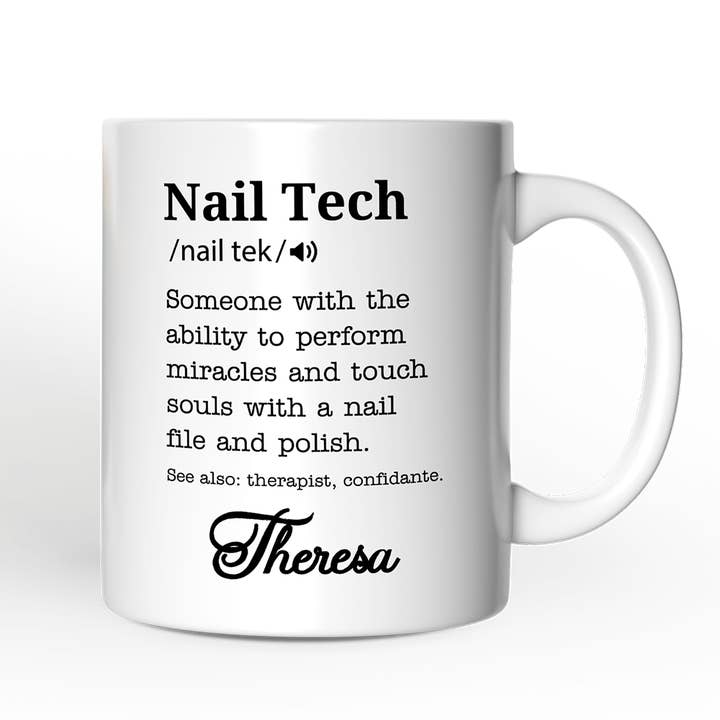 OrnamentallyYou – wholesale Coffee mug – Nail Tech Definition Nail Hustler Gift Mug2