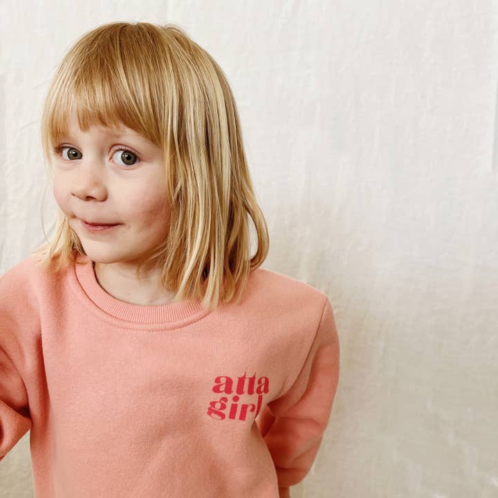 Chandail à col rond Atta pour fille pour la vente par Hadley Girl