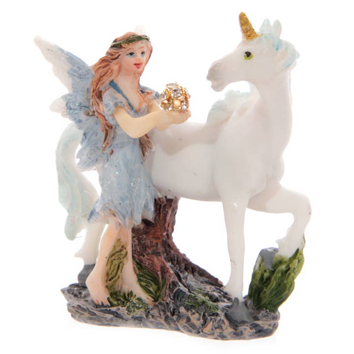 Puckator Ltd – wholesale Ornament – Flower Fairy & Unicorn in a Mini Bag4