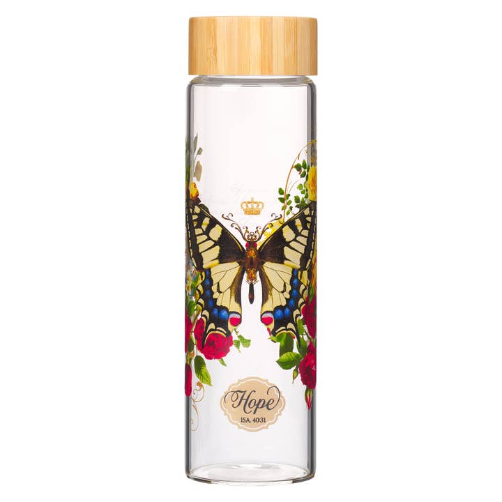 Christian Art Gifts - Wholesale Water Bottle - Water Bottle Glass Hope Isa. 40:31