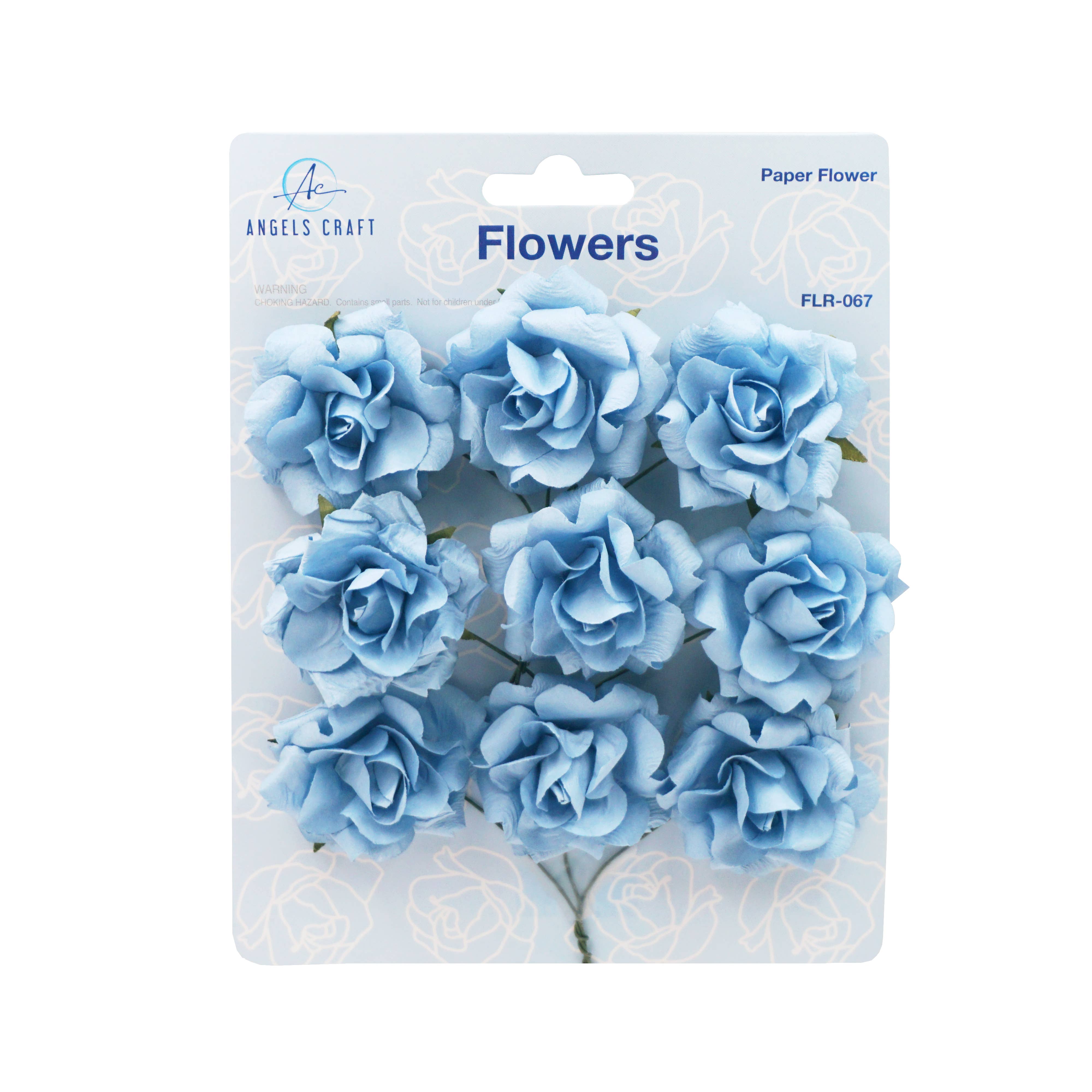 Angels Craft - Vente Fleurs artificielles - Fleurs en papier 1,72 po (roses) avec fil, 9 carats5