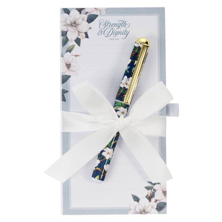 Magnetic Notepad w/pen Strength & Dignity Prov. 31:25 and other Purchase Wholesale how much is a bag. Free Returns & Net 60 Terms on Faire trending on Faire.