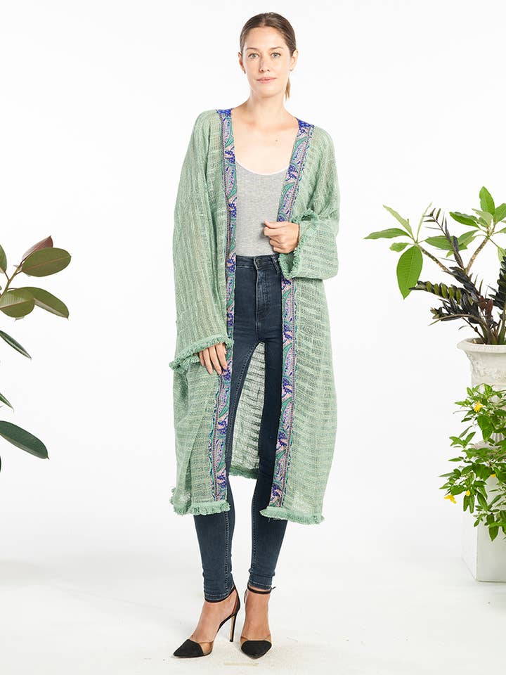 COTTON KIMONO (KT-1518) for wholesale by Kathmandu Imports