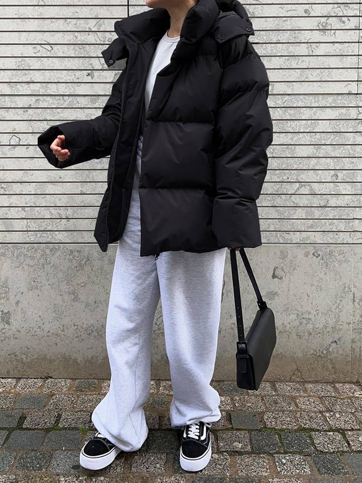 safistyle - Wholesale Puffer Jacket - Women's - Oversized Hooded Puffer Jacket9