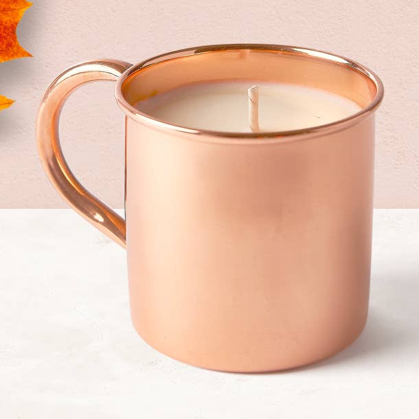 Maple + Bourbon Copper Mug for wholesale by Vim + Vigor Candle Co