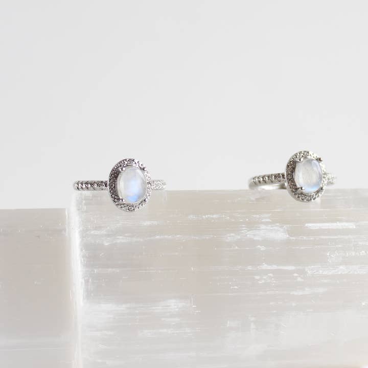 Authentic Moonstone Ring Set 6 or 12pcs (2R01b) for wholesale by iBijoux