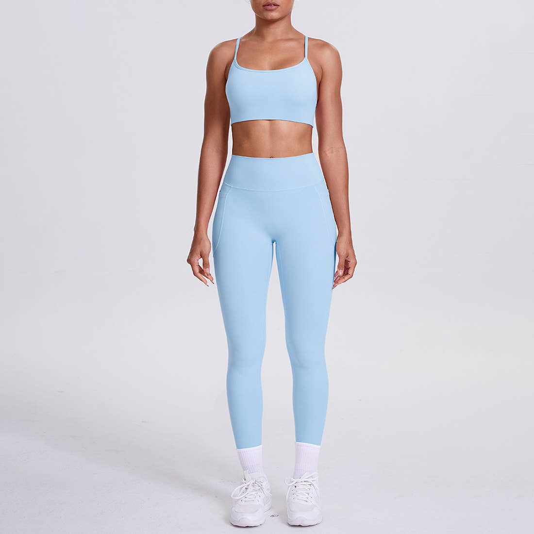 Sodalemon - Wholesale Activewear Set - Women's - Women High-Waisted Yoga Set: Sports Bra + Sculpting Leggings21