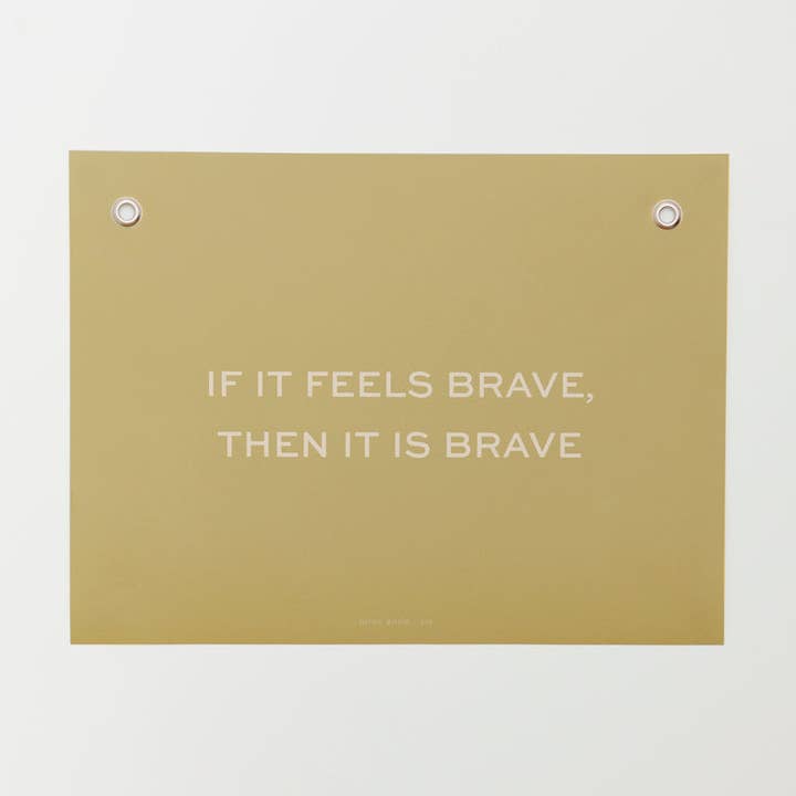 Brave Affirmation Poster for Kids Room, 16 x 12” for wholesale by Home Room Co.