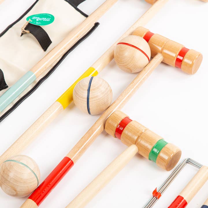 MORA PLAY - Wholesale Sporting Accessories - Wooden croquet set in a hanging bag3