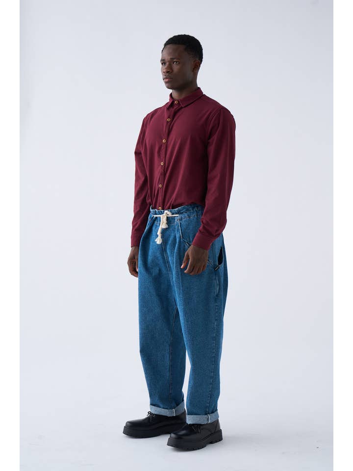 Pitagora - Wholesale Pants - Unisex - Origami Denim Pants4