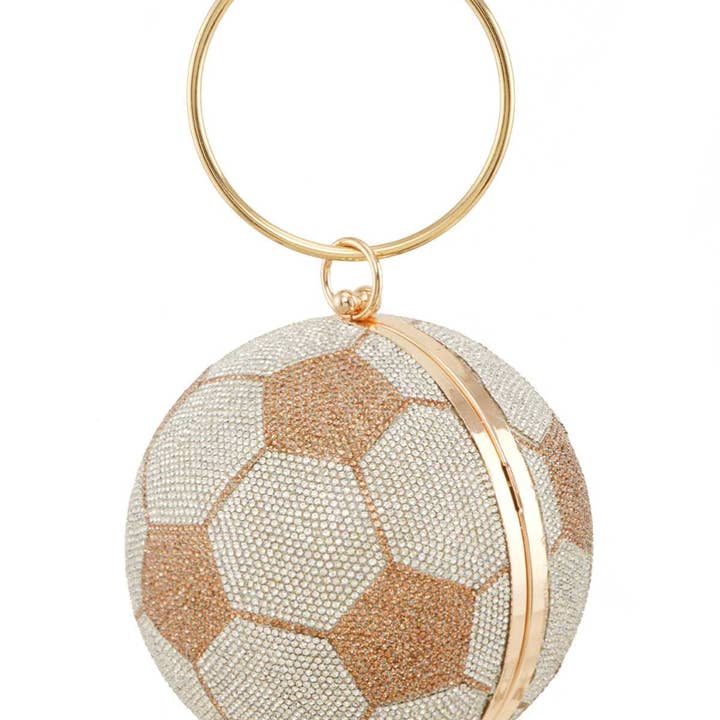 Shop Neighbors - Wholesale Clutch Bag - Women's - Full Rhinestone Soccer Ball Clutch