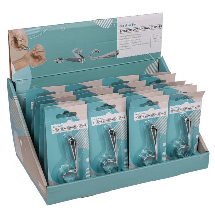 Out of the blue KG - Wholesale Nail Clipper/Scissor - Scissor Action Nail Clippers, approx. 8 x 1,4 cm,2