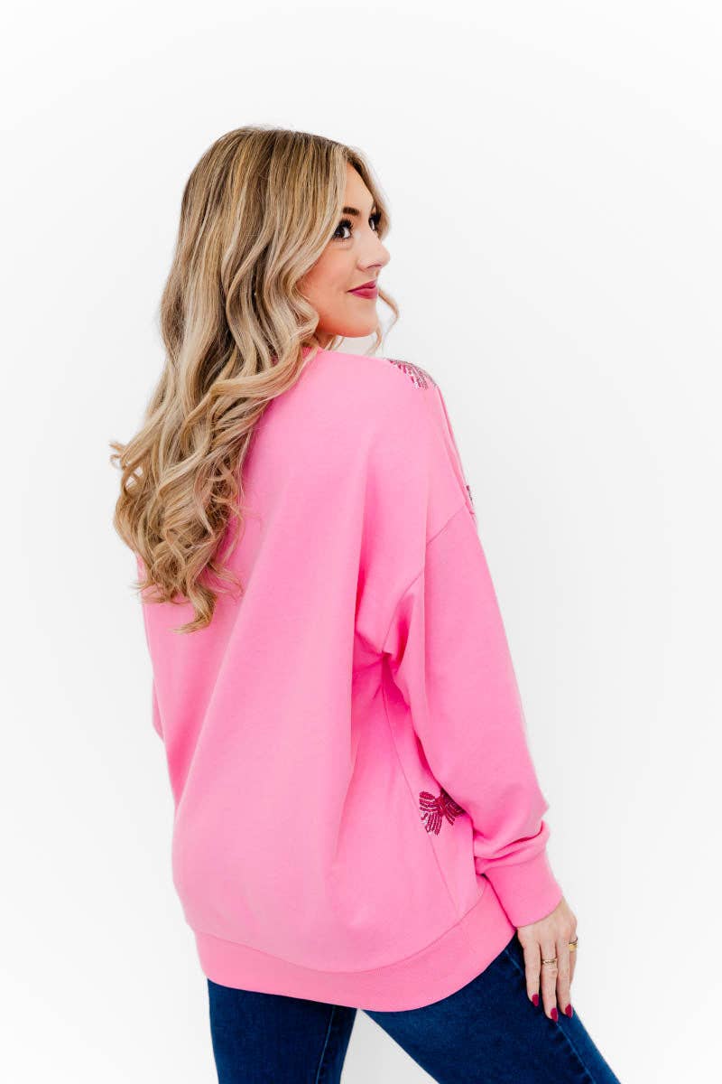 Whiskey Darling - Wholesale Sweatshirt - Women's - Blushing Bows Sweatshirt5