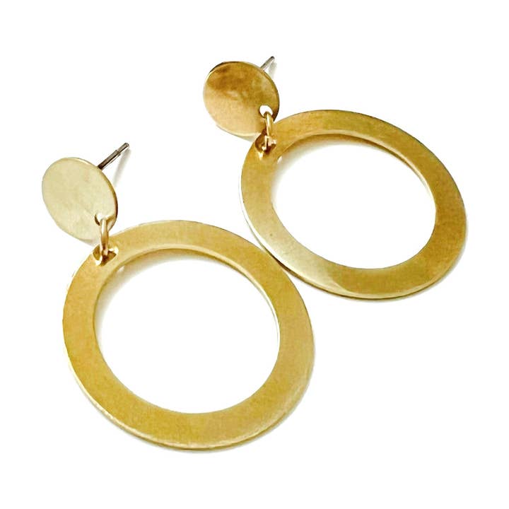 Meadow hoop earrings for wholesale by Blue Begonia