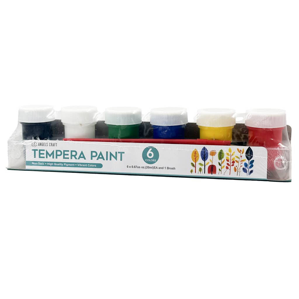 Angels Craft - Wholesale Paint Set - Tempera Paint Set in Handing Transparent base 1