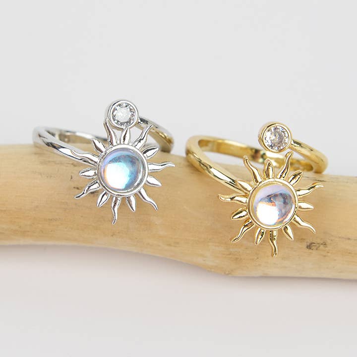 mildstyles - Wholesale Band/Stacked Ring - Sunflower Rotating Stress Relief Ring2