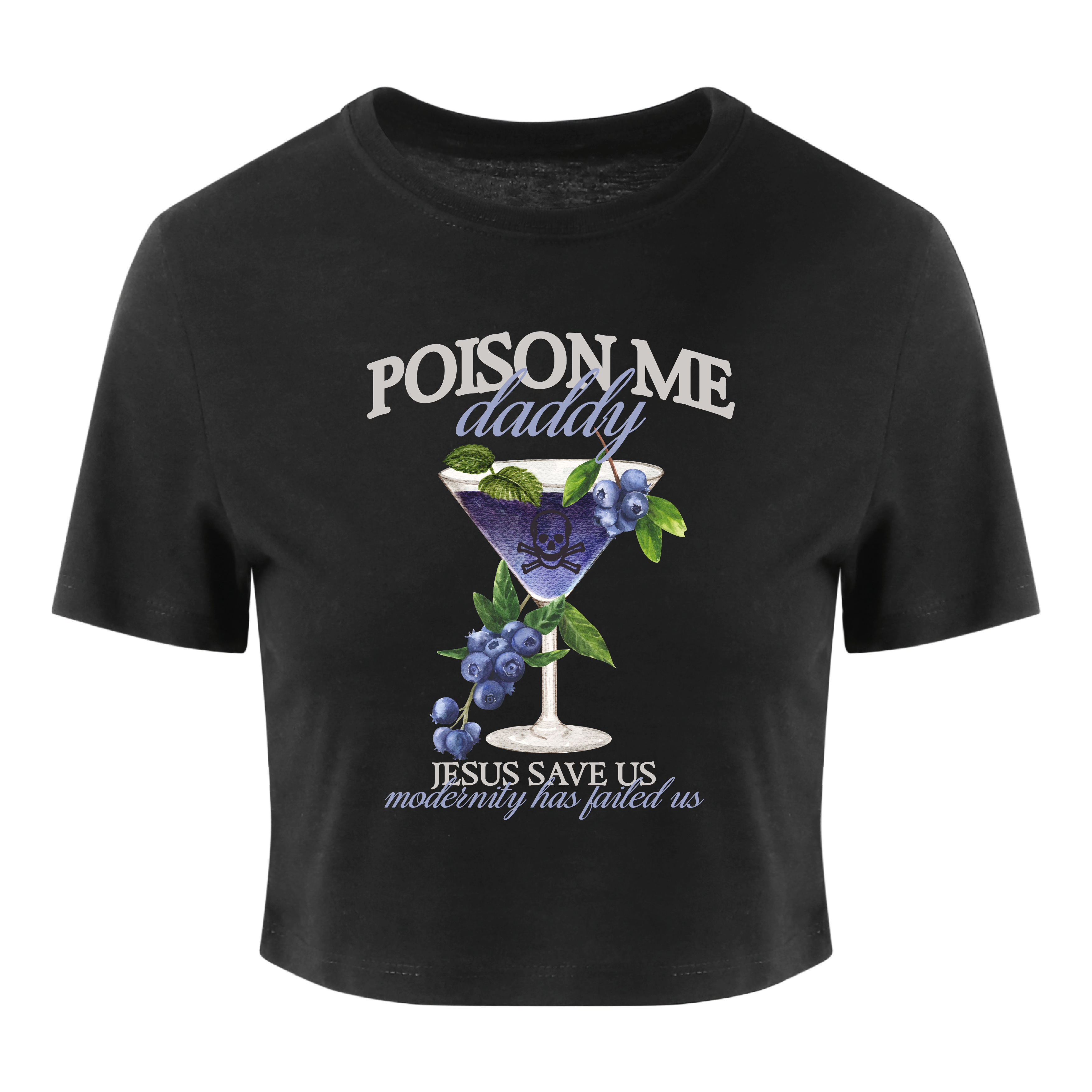 Day of the Moon – wholesale Screen printed t-shirt – Women′s – Poison Me Daddy Crop0