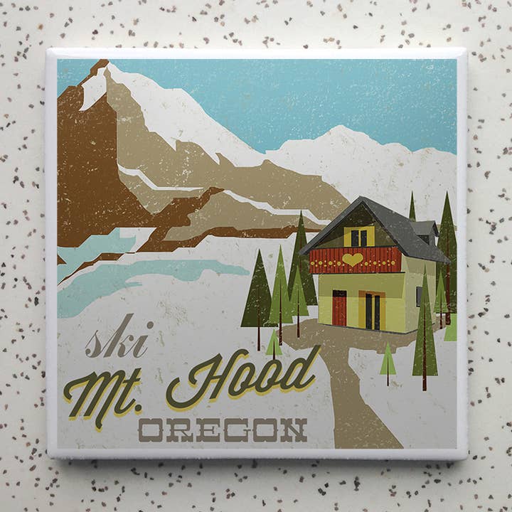 Ski Mt Hood Coasters for engroshandel hos Robot Candy