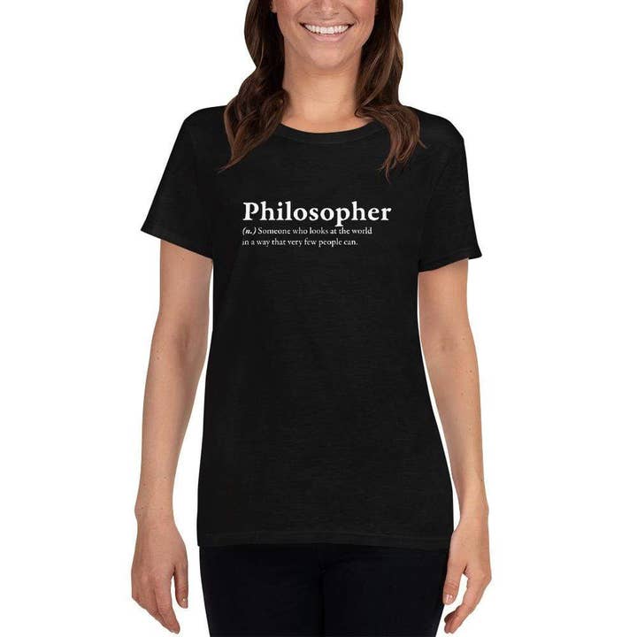 Definition of a Philosopher II - Women's Loose Crew Neck for wholesale by The Philosopher's Shirt