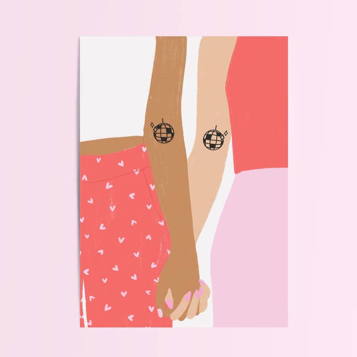 Matchande tatueringskort//Galentines-kort för wholesale av Lydia Southgate