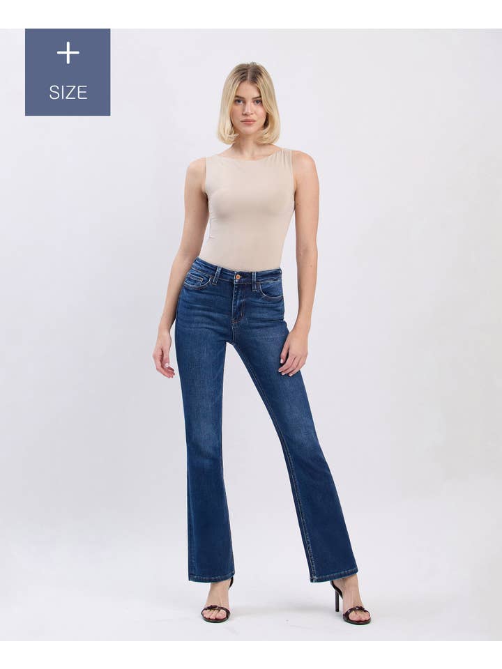 PETIT SOLEIL JEAN BOOTCUT TAILLE HAUTE GRANDE TAILLE T5351-P en vente sur Faire2