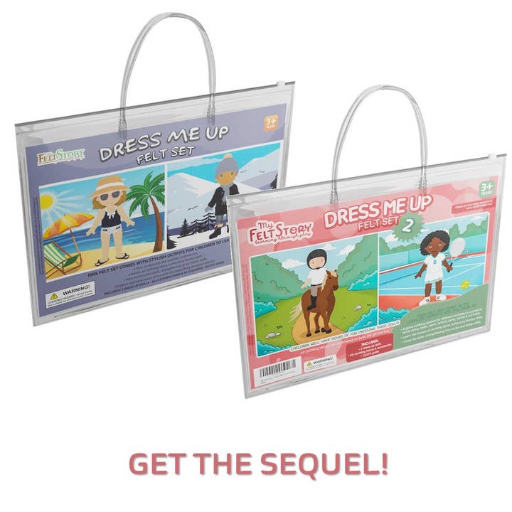 My Felt Story - Vendita all'ingrosso Set di giocattoli - Bambini - Set di feltro per vestirsi e imparare a scegliere l’abbigliamento adatto al tempo7