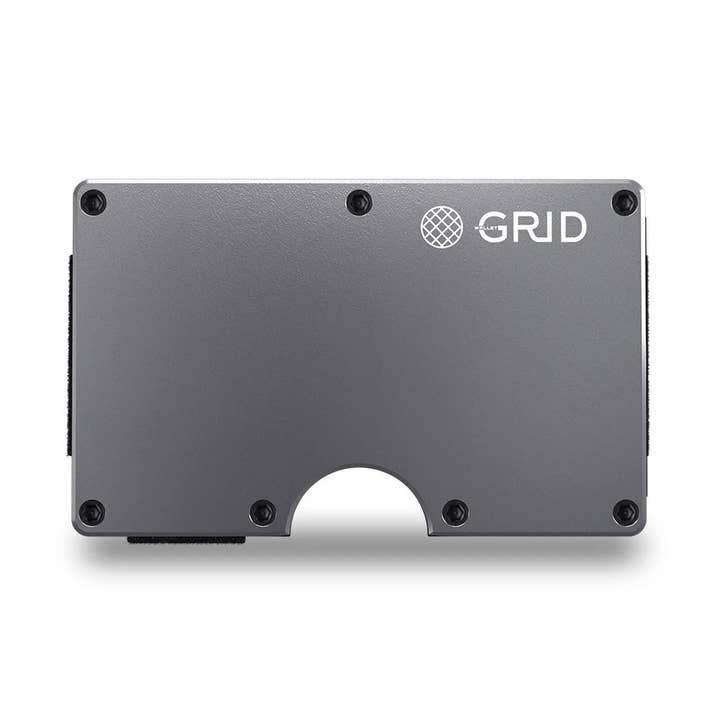 Grid Wallet // Titanium for wholesale on Faire0