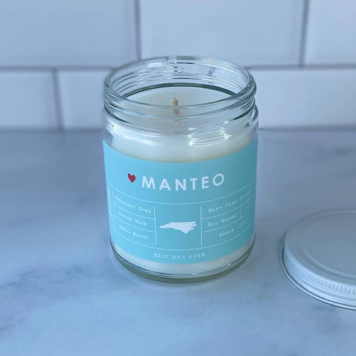 Rambling Caravan - Wholesale Jar/Filled Candle - Manteo, Outer Banks, NC Candle1