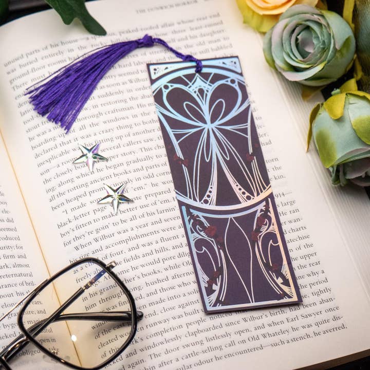 Iridescent Elegance Foil Bookmark for wholesale by Nymeris Art