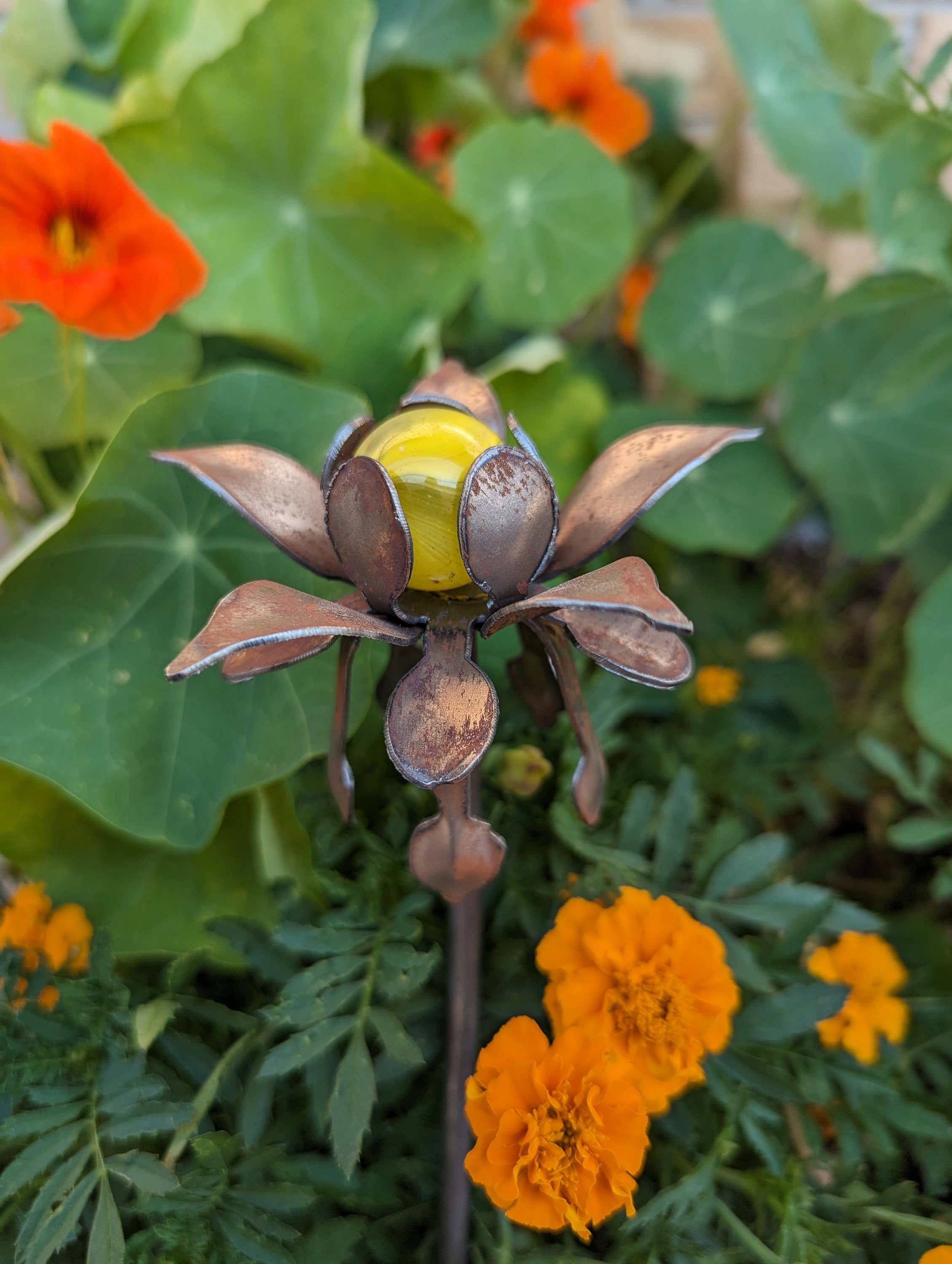 Designs by Dieter, LLC - Wholesale Garden/Lawn Stake - Handmade Metal Flower Garden Stake10