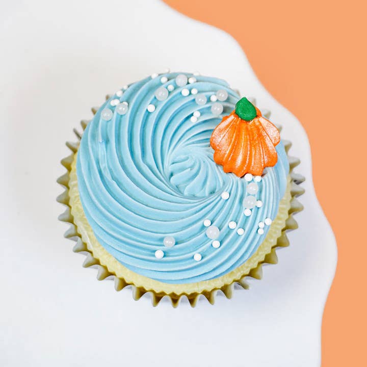Summitbaking - Wholesale Cake/Cupcake Topper - Mini Pumpkin Royal Icing cake topper edible layon 30/pkg5