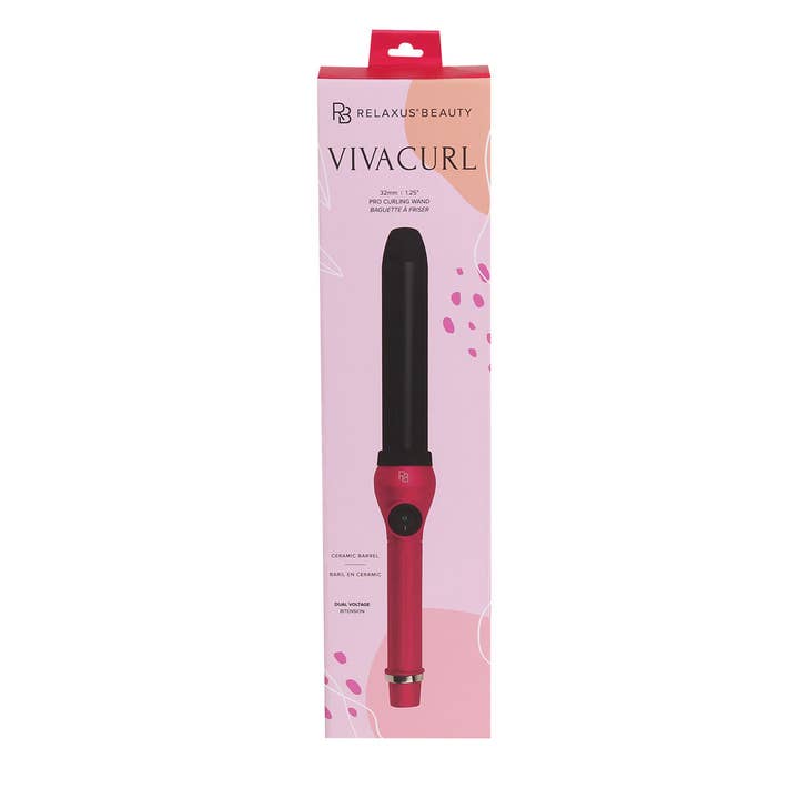 Relaxus Products - Wholesale Curling Iron/Wand - Viva Curl Pro 32mm Clipless Curling Wand
