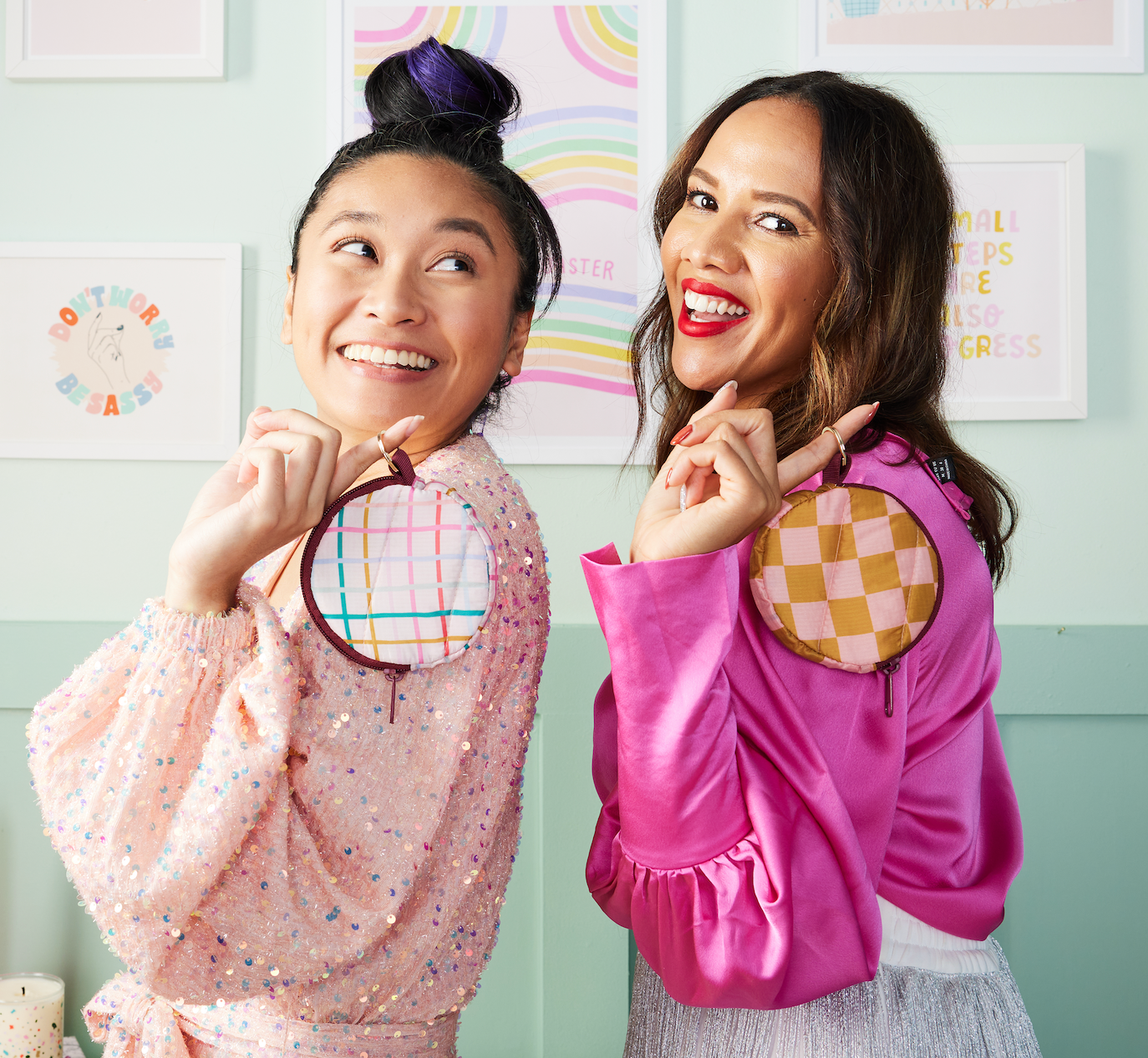 Talking Out of Turn - Wholesale Keychain - Women's - Puffy Dime Piece To-Go Key Ring (Perfect for holiday)3