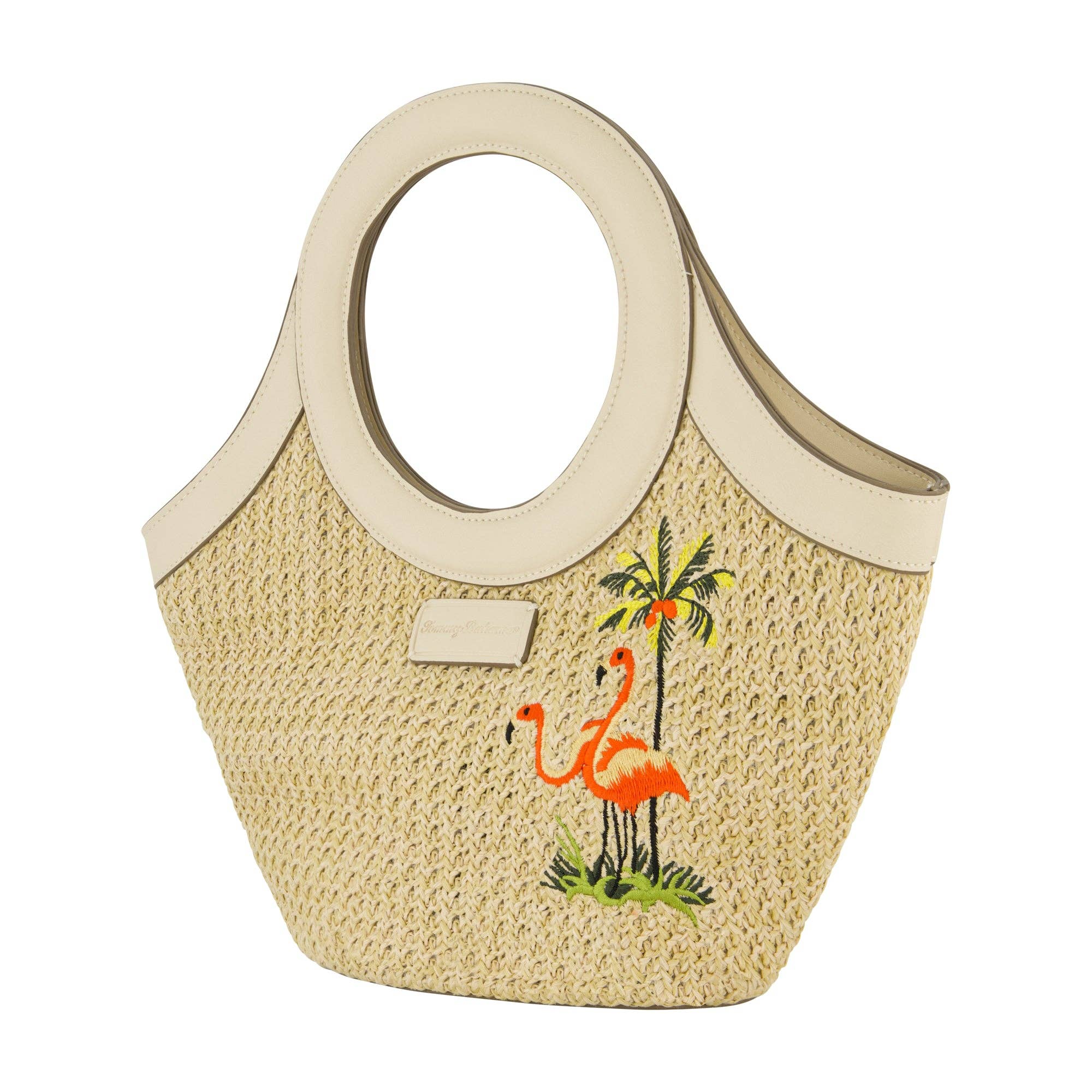 Concept One - Wholesale Tote Bag - Women's - Tommy Bahama Flamingo Embroidery Tote3