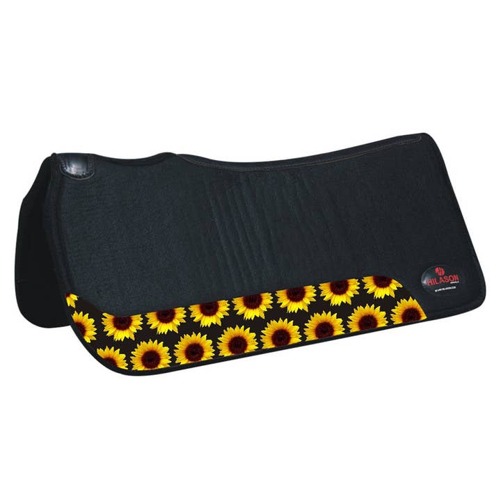 HILASON - Wholesale Horseback Riding Gear - HILASON 31 In X 30 In Western Horse 100% Wool Felt Saddle Pad24
