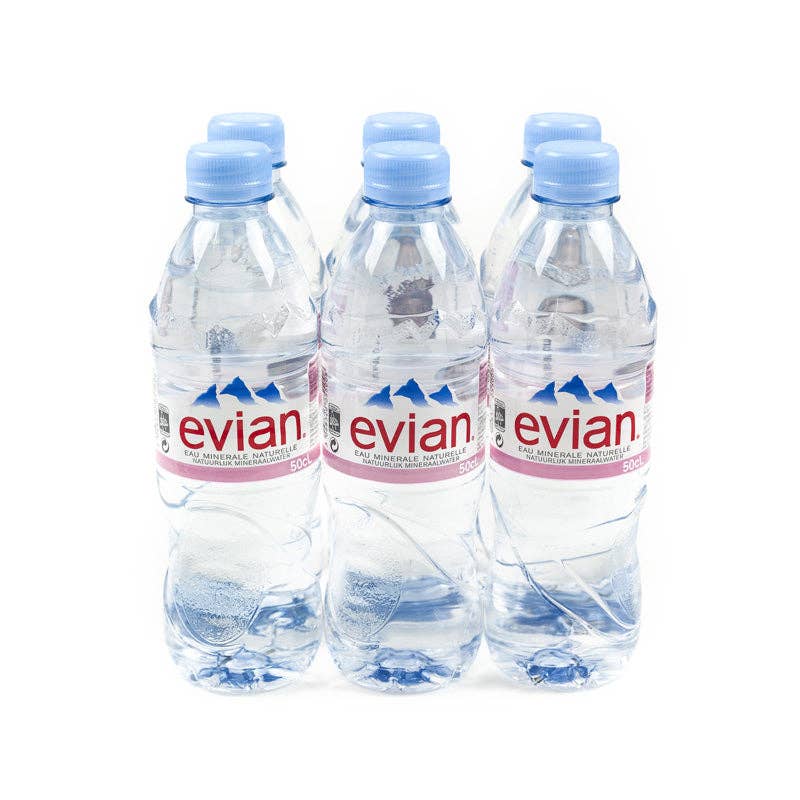 SWEDISHCANDY4U – Água com gás por atacado – EVIAN NATURAL 50CL 6P