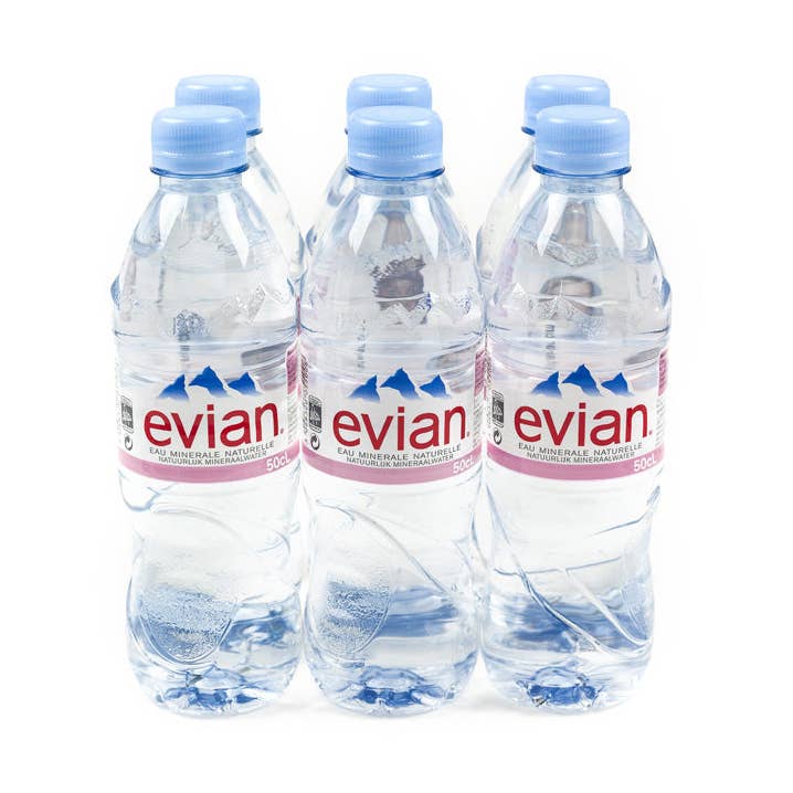 SWEDISHCANDY4U – Água com gás por atacado – EVIAN NATURAL 50CL 6P0