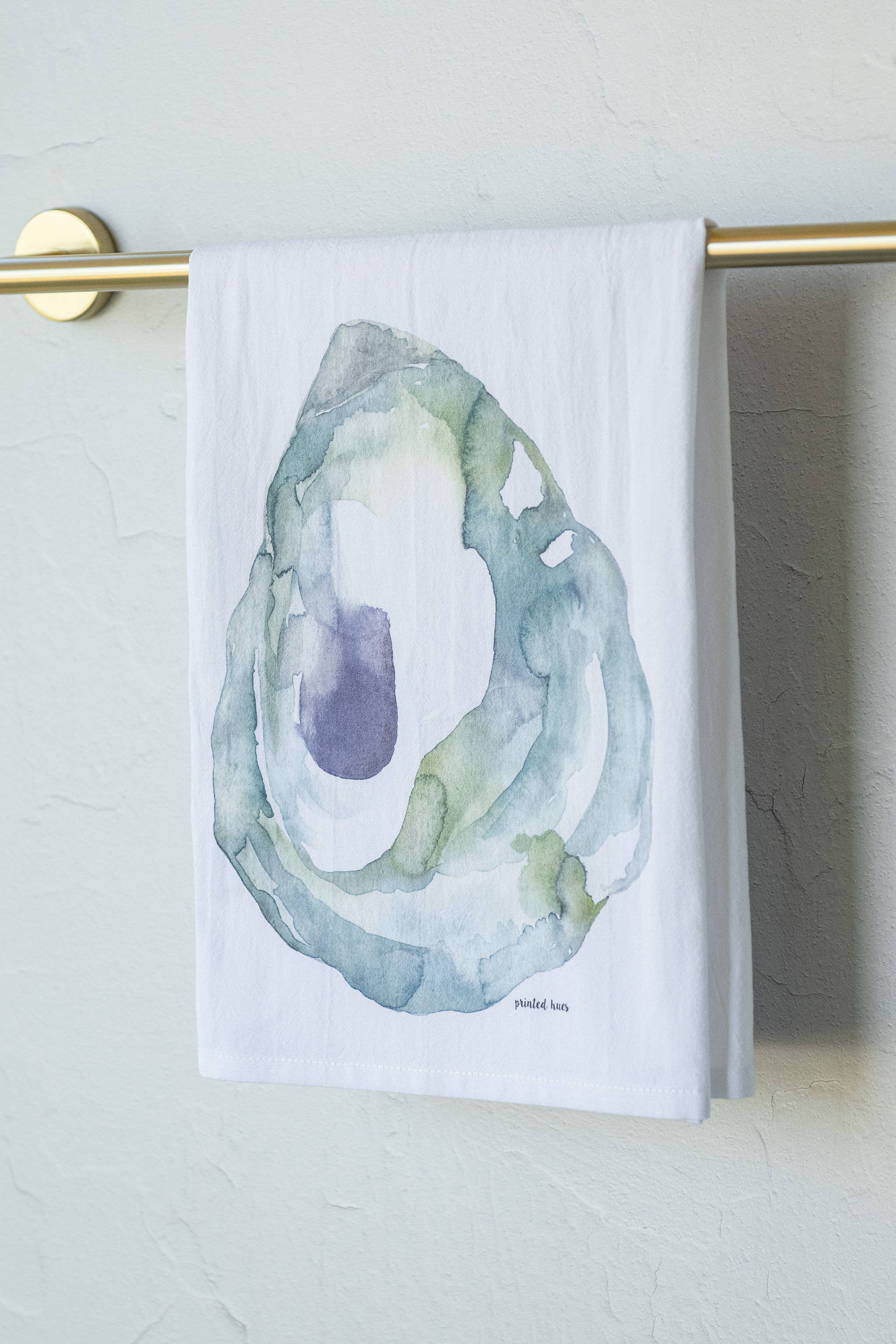 Printed Hues - Wholesale Tea Towel - Spring Tide Oyster Tea Towel