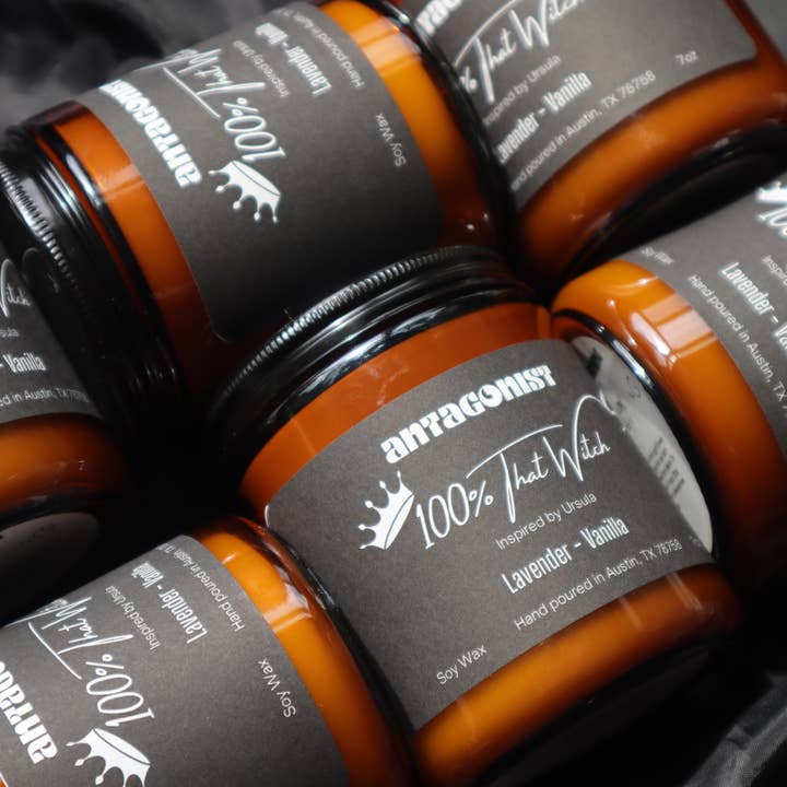 100% That Witch Inspired by The Little Mermaid 7oz Candle for wholesale by Antagonist Candles