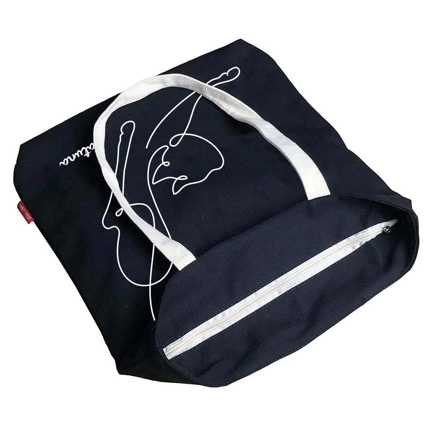 hello-bags – wholesale Bärkasse - Dam – Tygkasse 'Gatuna' – robust tygväska med dragkedja och innerficka9