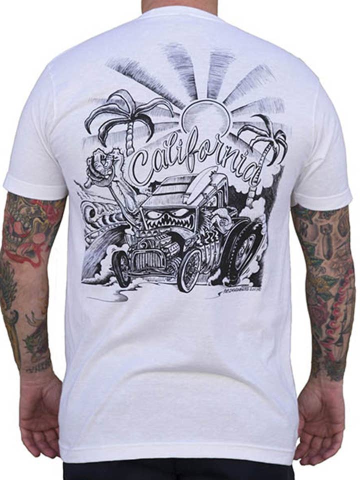 California - Men's T-Shirt Graphic Tee for wholesale by Black Market Art