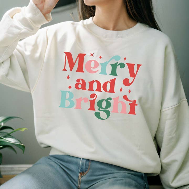 DTF TRANSFER - Merry & Bright 5014 for wholesale by dBoldTees & DTF Transfers