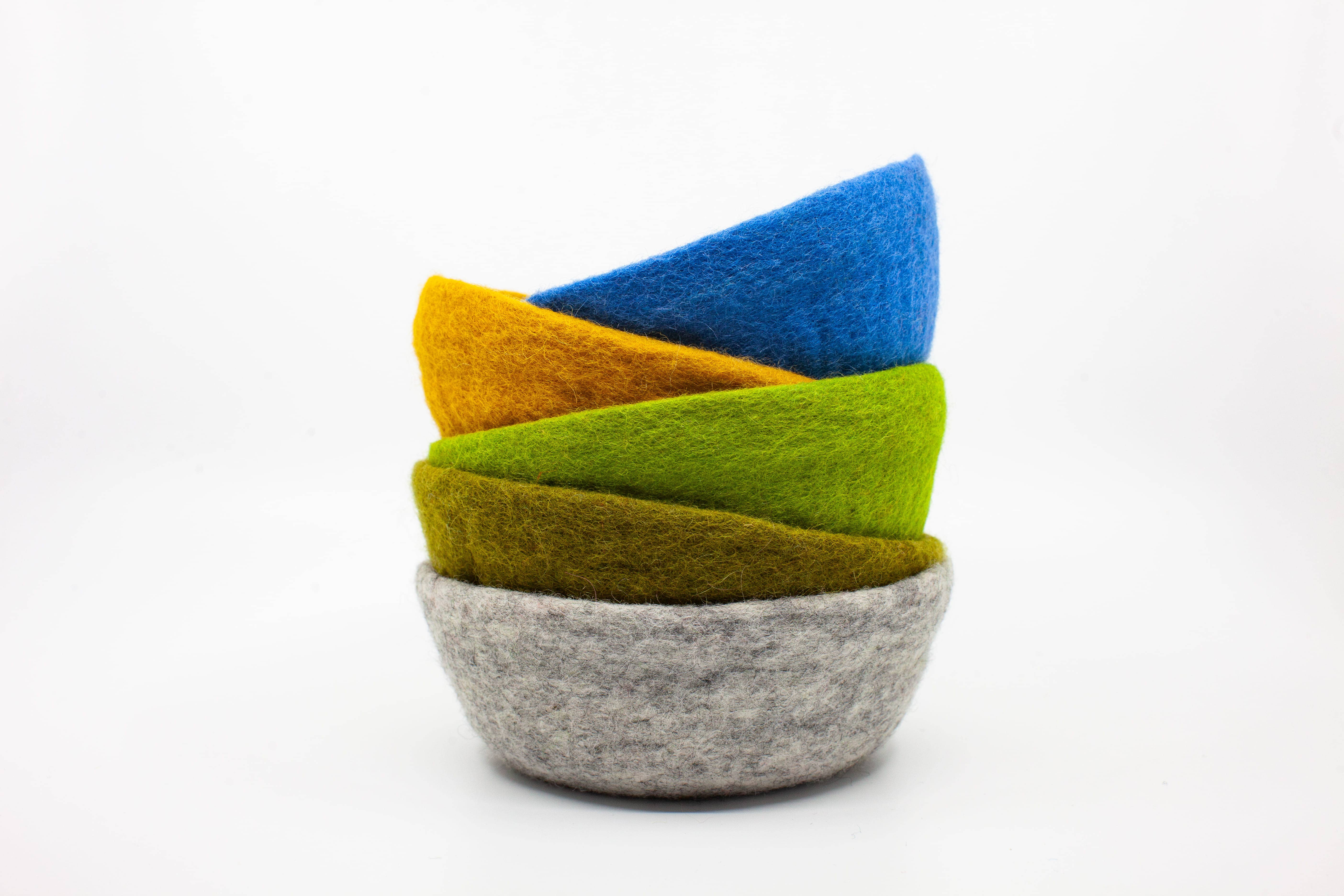 Fibres of Life - Wool & Felt - Wholesale Decorative Plate/Dish/Bowl - Felt Bowl Pastels-Small | Wool Felt Bowl | Catchall Bowls17